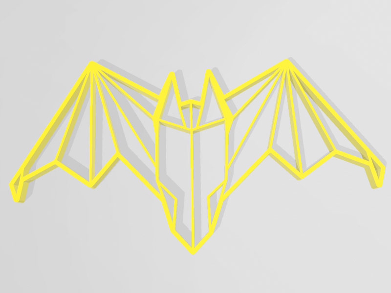 创意线框蝙蝠