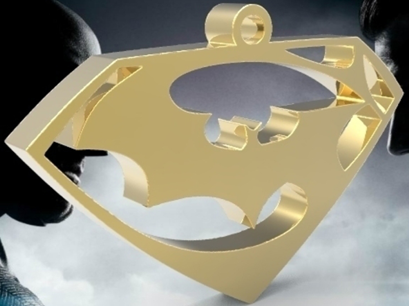 蝙蝠侠超人钥匙链耳环