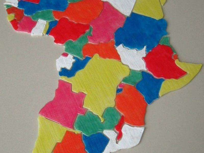 非洲地图拼图